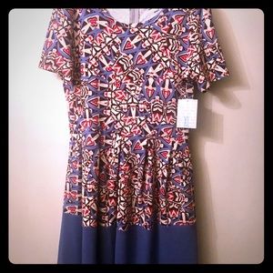 New Amelia with Tags. Red while and blue